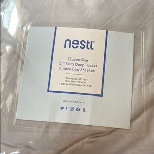 Nestl Queen Size Bed Sheet Set